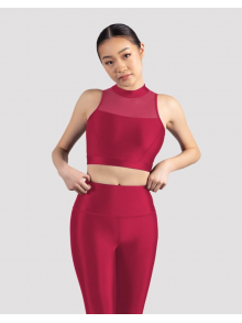 Brassière BLOCH M2193L Mirella Glow – Col haut, dos maille – Cerise