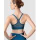 Brassière de danse BLOCH Z8457 – Dos en mesh, fines bretelles – Bleu ou gris