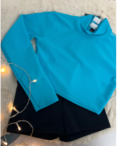 Brassière de danse manches longues col officier - BLOCHOI par Vicard