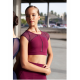 Brassière granate avec des détails en maille transparente - INTERMEZZO