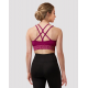 Brassière Bloch Z0157 Cerise – élégance florale pour la danse, yoga ou fitness