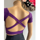 Brassière Vicard BR113 ETHEL Cassis – Pour la danse contemporaine et modern jazz