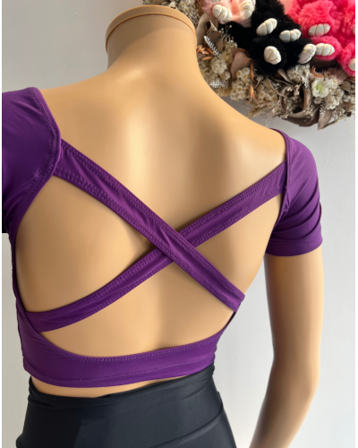 Brassière Vicard BR113 ETHEL Cassis – Pour la danse contemporaine et modern jazz