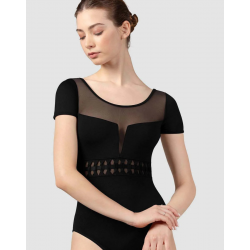 Justaucorps Femme Talise L9242 – Manches Courtes & Dos V Profond – BLOCH