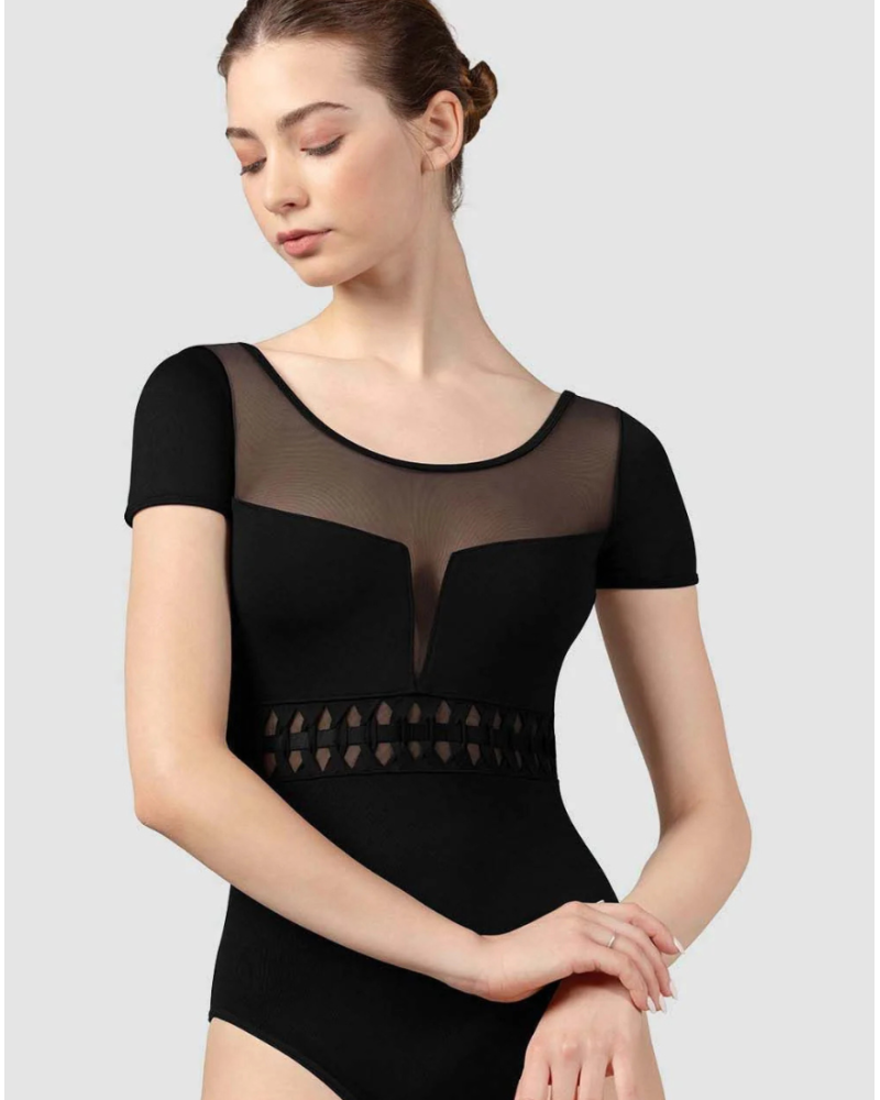 Justaucorps de danse Bloch Talise manches courtes noir L9242