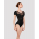 Justaucorps Femme Talise L9242 – Manches Courtes & Dos V Profond – BLOCH
