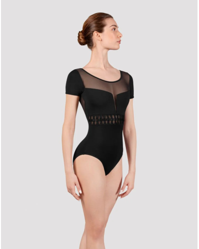 Justaucorps de danse Bloch Talise manches courtes noir L9242