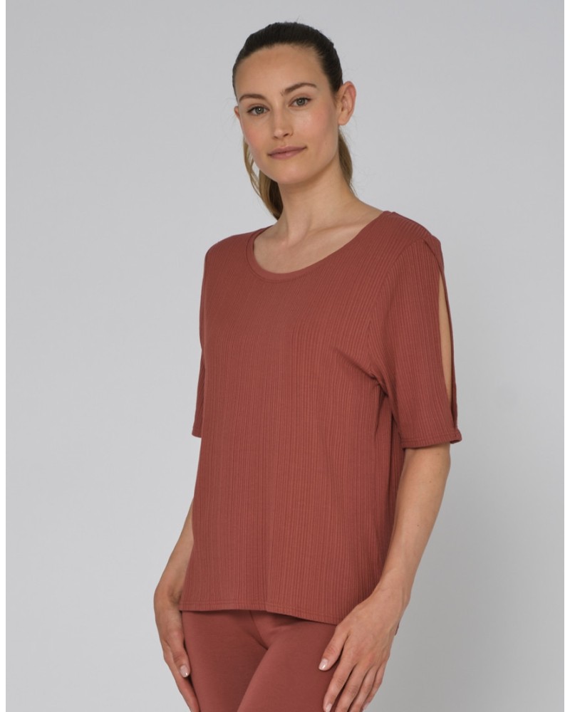 T-shirt côtelé fluide RIM Temps Danse
