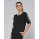 T-shirt côtelé RIM Temps Danse – Manches fendues – Terracotta ou Gris