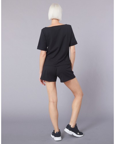 T-shirt TABOU Temps Danse – Manches courtes sport chic – Noir