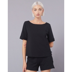 T-shirt TABOU Temps Danse – Manches courtes sport chic – Noir