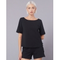 T-shirt TABOU Temps Danse – Manches courtes sport chic – Noir
