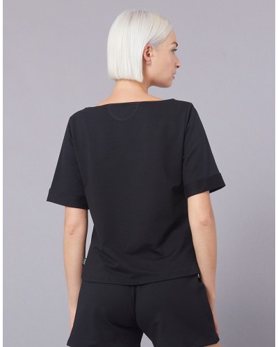 T-shirt TABOU Temps Danse – Manches courtes sport chic – Noir
