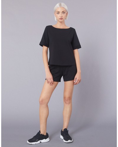 T-shirt TABOU Temps Danse – Manches courtes sport chic – Noir