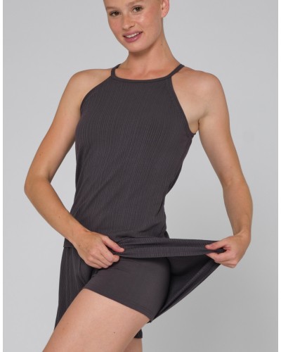Short fluide ROXANE Temps Danse – Côtelé fluide – Terracotta ou Gris