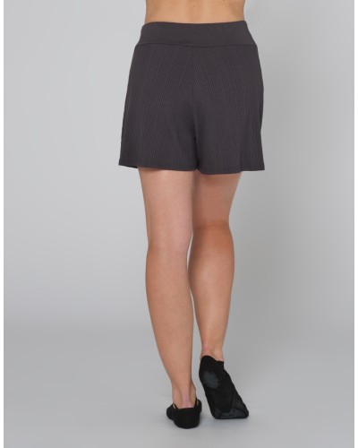 Short fluide ROXANE Temps Danse – Côtelé fluide – Terracotta ou Gris