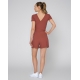 Short fluide ROXANE Temps Danse – Côtelé fluide – Terracotta ou Gris