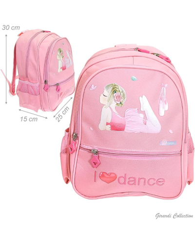 Sac à dos danse enfant rose GIRARDI