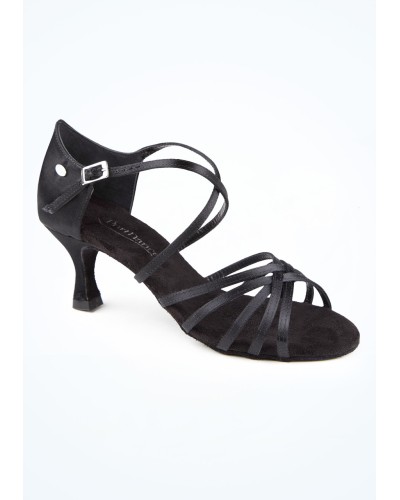 Chaussure de danse PD631 BASIC Black Satin -  PORTDANCE 
