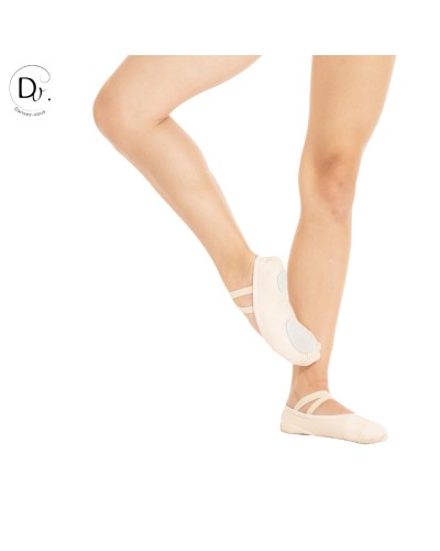Demi-pointes NINA en toile bi-semelle - Dansez-Vous