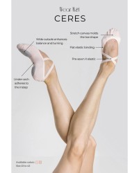Demi-pointes Ceres Wear Moi – Toile Stretch Dark Pink