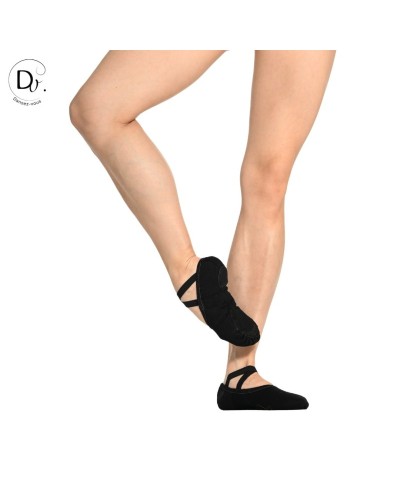 Demi-pointes Dansez-Vous Vanie – Toile stretch noire