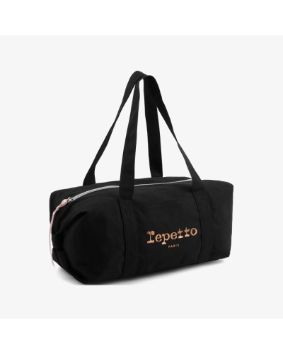 Sac de danse noir en coton noir REPETTO - Modèle Moyen