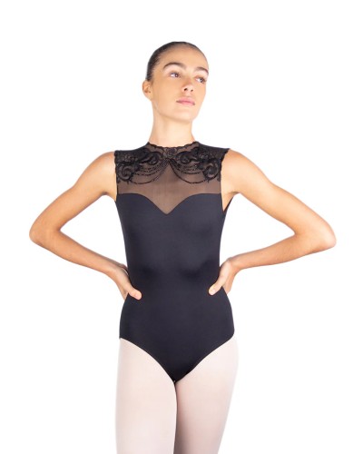 Justaucorps noir ACADIA – BALLET ROSA