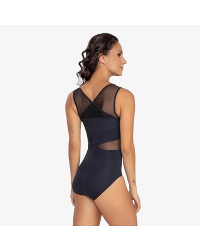 Justaucorps asymétrique noir So Dança BY01