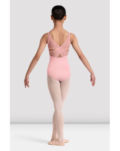 Justaucorps fille dos croisé – Bloch (noir ou rose)