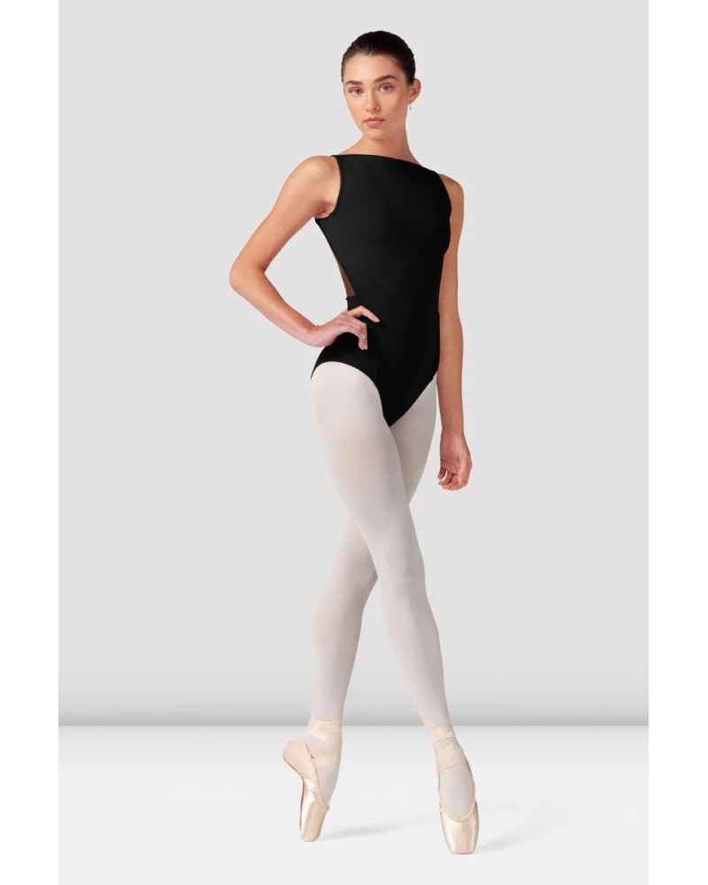 Justaucorps femme encolure bateau noir – Bloch