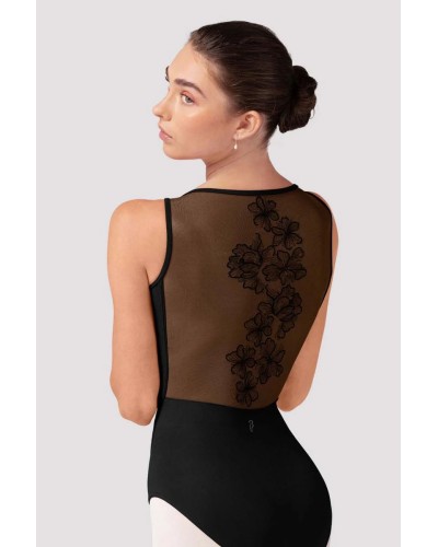 Justaucorps femme encolure bateau noir – Bloch