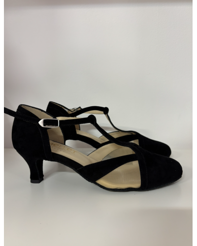 Chaussures de danse de salon Merlet ANAIS – Noir, talon 5 cm, édition limitée