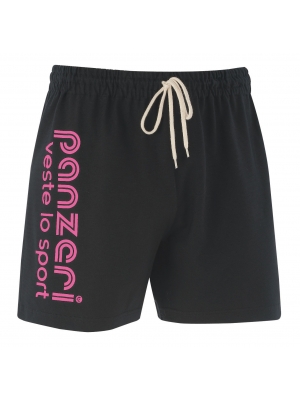 SHORT PANZERI NOIR ET ROSE FLUO