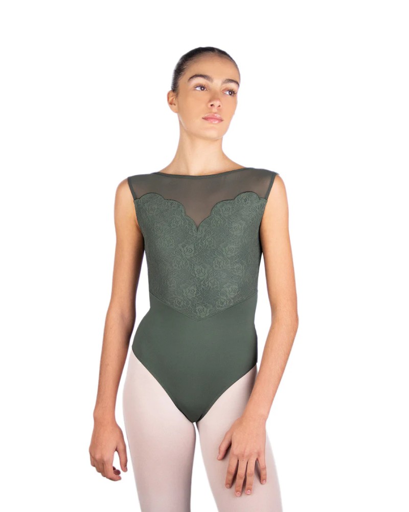 Justaucorps Ballet Rosa Caprice – Dentelle et dos en V raffiné