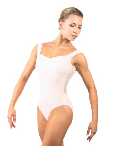 Justaucorps blanc INAYA de Ballet Rosa