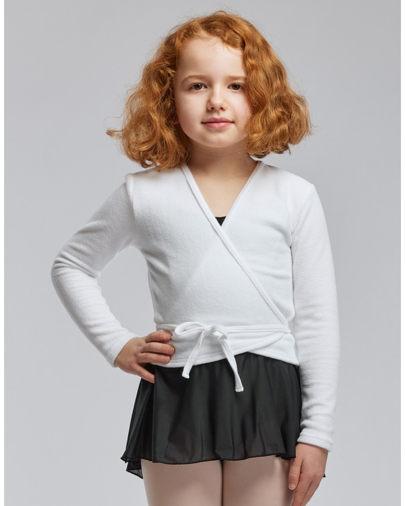 Cache-cœur enfant DARLING JR – Temps Danse – Polaire – Rose / Blanc