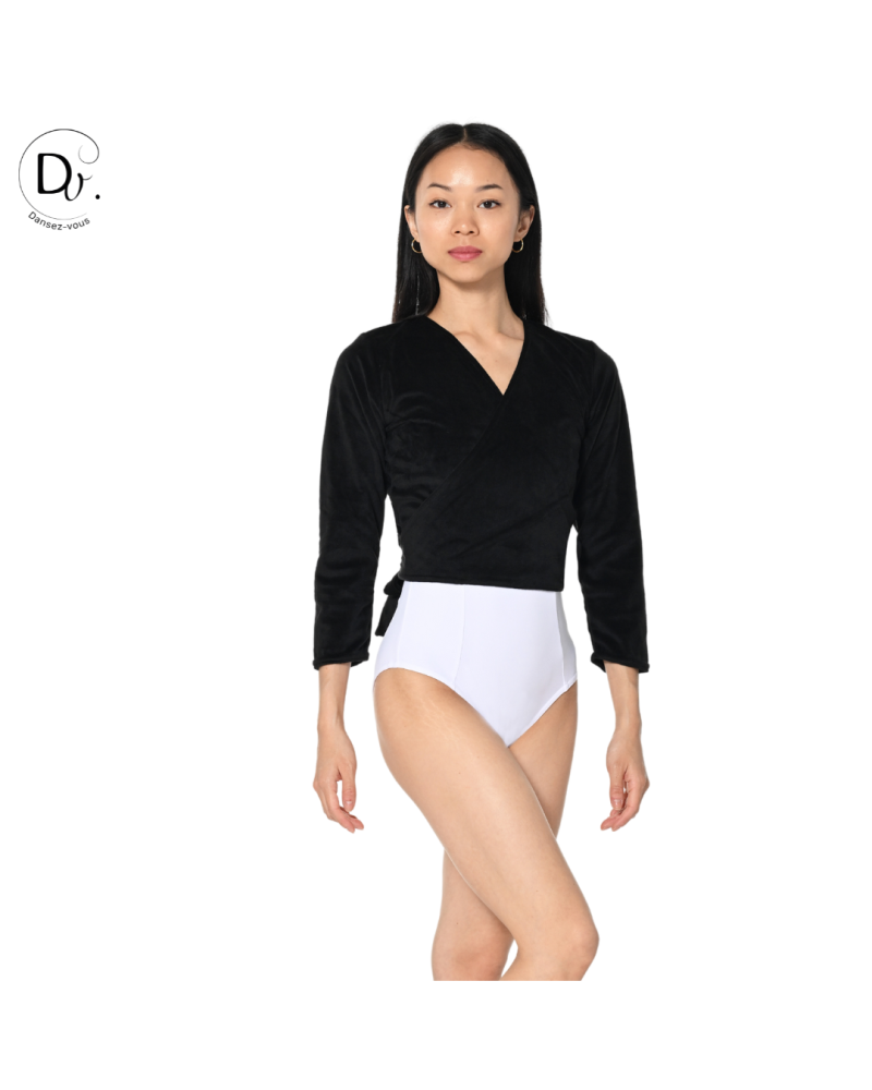 Cache cœur noir de danse FLUFFY Dansez-Vous – Doux et chaud