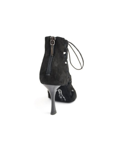 Chaussures de danse à talons Portance PD804 – Bottines montantes noires