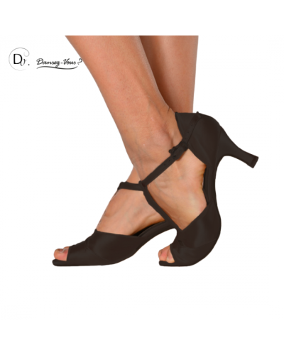 Chaussures de danse de salon noir GAIA - Dansez-Vous