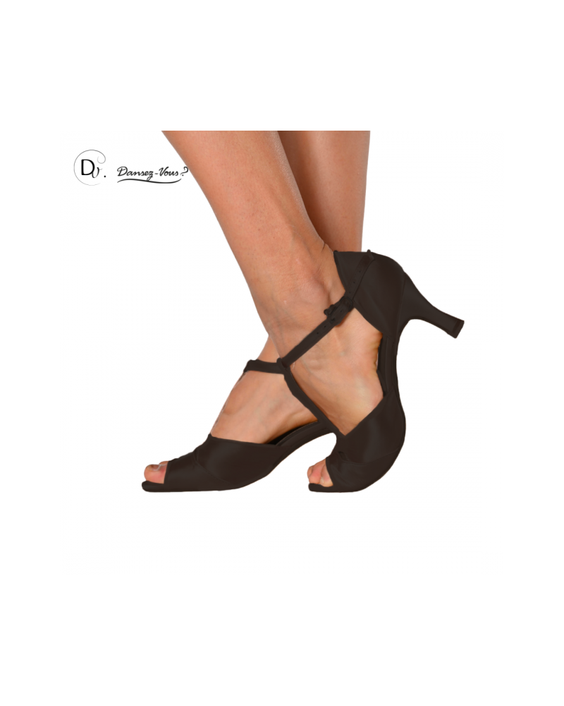 Chaussures de danse de salon noir GAIA - Dansez-Vous