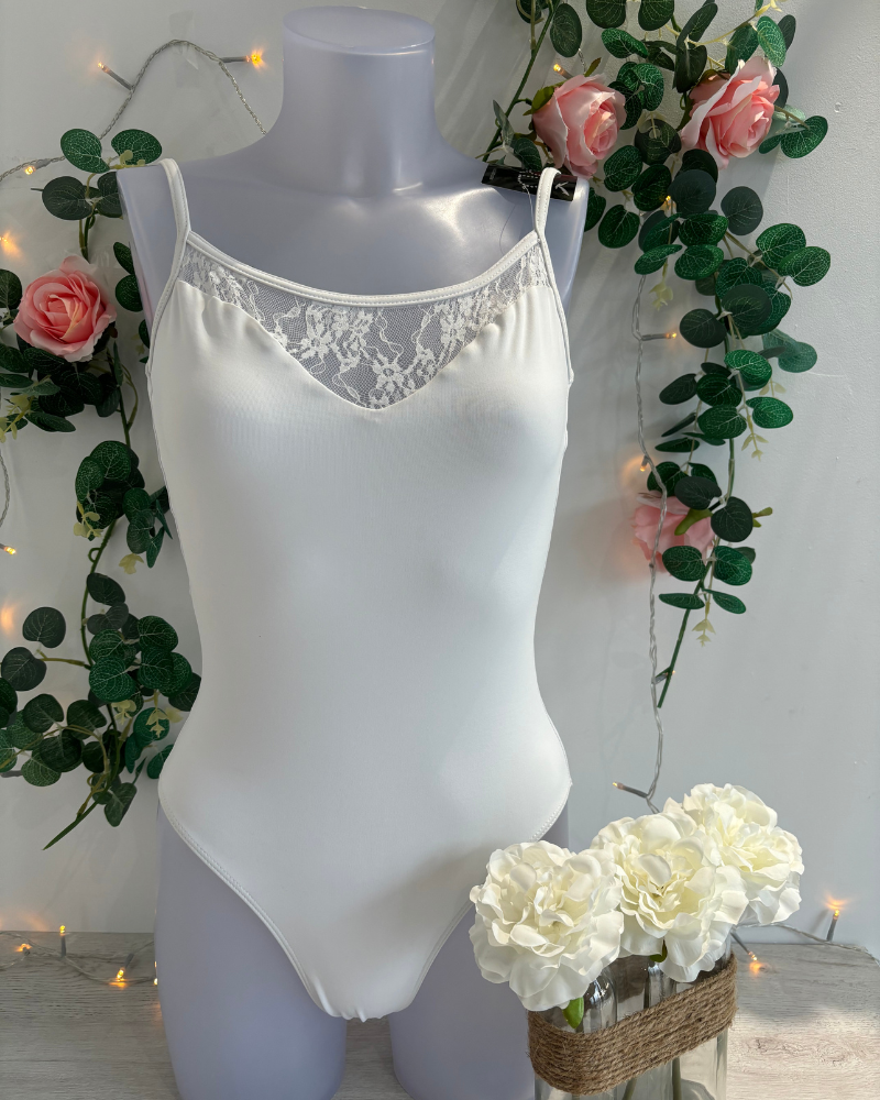 Justaucorps J60 DELPHINE VICARD - Blanc - Taille adulte