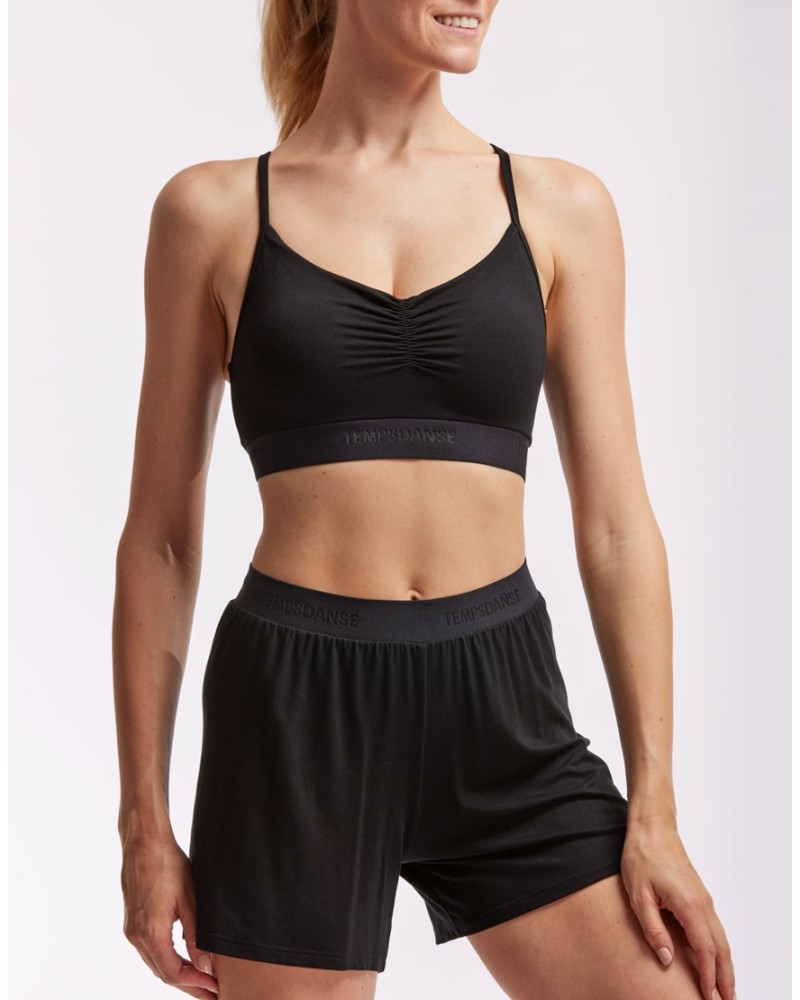 Short fluide GEMA – Noir – Temps Danse
