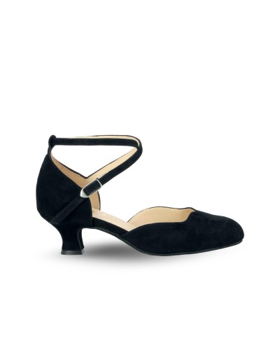 Chaussures de danse de salon noires BADRAS MERLET