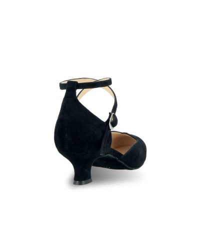 Chaussures de danse de salon noires BADRAS MERLET