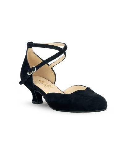 Chaussures de danse de salon noires BADRAS MERLET