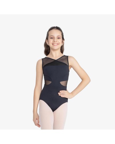 Justaucorps asymétrique noir So Dança BY01