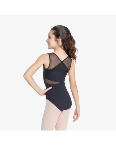 Justaucorps asymétrique noir So Dança BY01