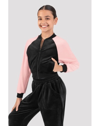 Veste bomber danse velours Julia BLOCH enfant