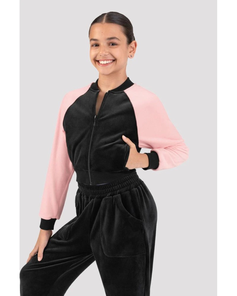 Veste bomber danse velours Julia BLOCH enfant